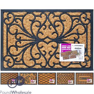 Prima Rubber & Coco Panama Door Mats 40 X 60cm Assorted