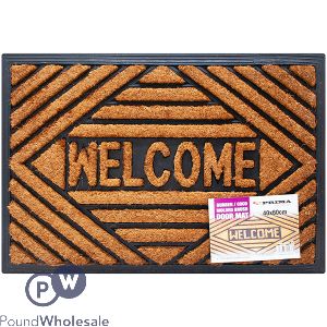 Prima Rubber & Coco Molded Brush Welcome Door Mat 40 X 60cm