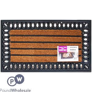 PRIMA RUBBER &amp; COCO GRILL DOOR MAT 40 X 60CM