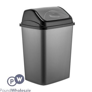 Dark Grey Swing Dustbin 7.5l