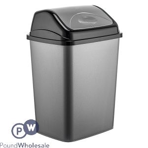 Dark Grey Swing Dustbin 16l