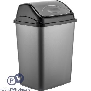 Dark Grey Swing Dustbin 50l