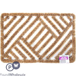 PRIMA COIR WIRE NATURAL DOOR MAT 40CM X 60CM