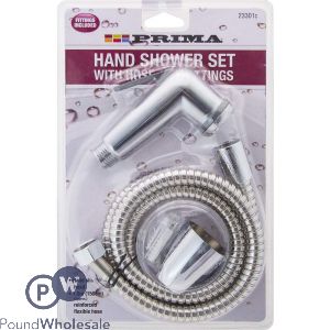 PRIMA HAND SHOWER SET WITH HOSE FITTINGS