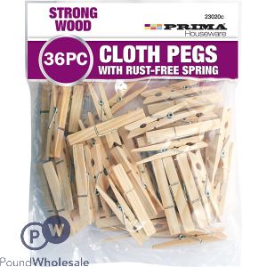 Prima Rust-free Spring Clothes Pegs 48 Pack