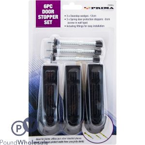 PRIMA WEDGES & SPRINGS DOOR STOPPER SET 8PC