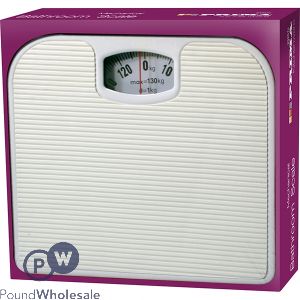 PRIMA WHITE BATHROOM SCALE 130KG