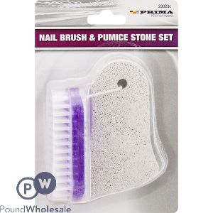 PRIMA NAIL BRUSH &amp; PUMICE STONE SET