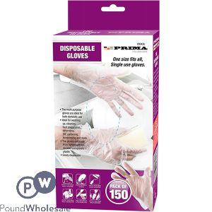 Prima Disposable Gloves Dispensing Box 150pc