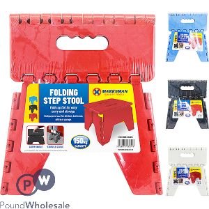 Marksman Folding Step Stool Assorted Colours 51 X 21 X 21cm