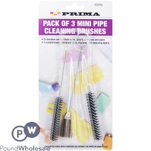 Prima Mini Pipe Cleaning Brushes Set 3pc