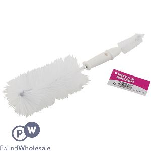 White Double Ended Bottle Brush