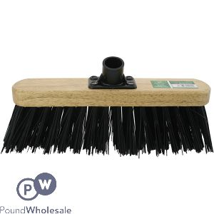 MARKSMAN STIFF BLACK PVC BROOM HEAD 11.5"