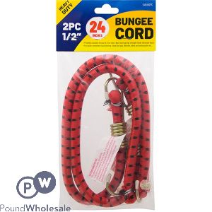 HEAVY DUTY 1/2" BUNGEE CORD 24" 2PC