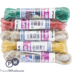 Prima Steel Core Clothesline 10m Assorted Colours