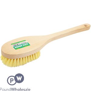 Marksman Long Wood Handle Bath Brush