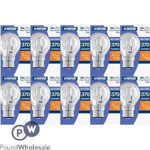 Status 28w=40w Halogen Round Bulb Bc