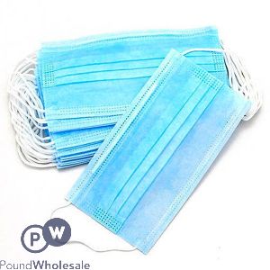 Disposable 3-ply Face Mask With Elastic Ear Loop 50pc