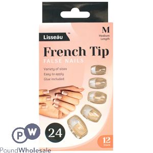 Glamorize French False Hand Nails 24 Pack