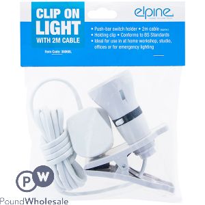 ELPINE CLIP-ON LIGHT WITH 2M CABLE