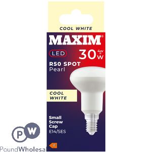 Maxim 4w=30w R50 Spot Pearl Cool White E14 Ses Led Light Bulb