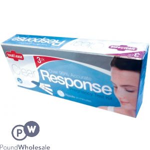 TREAT &amp; EASE CLEAR RESPONSE PREGNANCY TESTING KIT 3 PACK