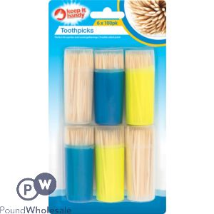 Keep It Handy Toothpicks 6 X 100pk