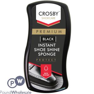 CROSBY BLACK INSTANT SHOE SHINE SPONGE