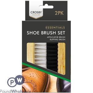 Crosby Shoe Brush Set 2pk