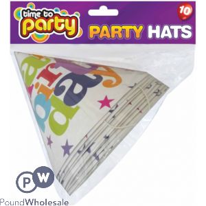 Time To Party Happy Birthday Party Hats