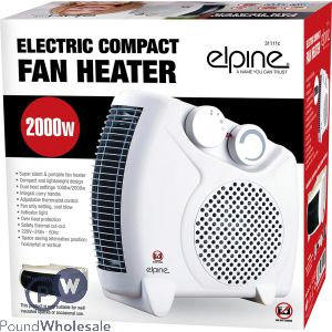 Elpine Electric Compact Fan Heater 2000w