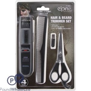 ELPINE HAIR & BEARD TRIMMER SET 4PC