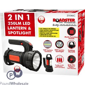 ROADSTER 2-IN-1 250LM LED LANTERN &amp; SPOTLIGHT