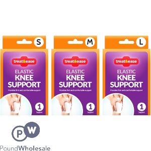 Treat &amp; Ease Elastic Knee Support Assorted Sizes