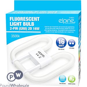 ELPINE 2-PIN 2D 16W 3500K FLUORESCENT LIGHT BULB