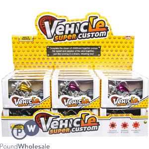 Super-custom Chopper Motorcycle Toy Cdu Assorted Colours