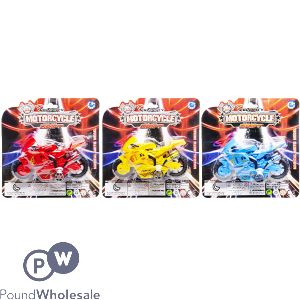 Velocity Drift Motorcycle Toy Assorted Colours