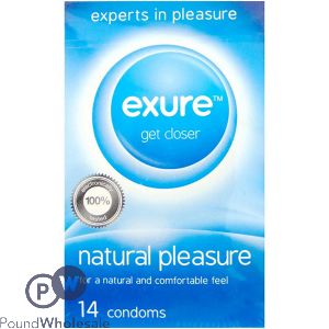 Exure Natural Pleasure Condoms 14 Pack