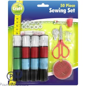 CRAFT CENTRAL COMPLETE SEWING SET 50PC