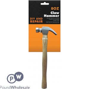 Diy And Repair 8oz Wooden Handled Hammer