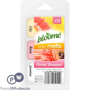 Bloome Triple Fragrance Floral Bouquet Wax Melts 12 Pack