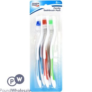 Pristine Gleam Toothbrushes 6pk