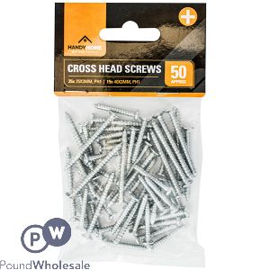 Handy Homes Assorted Cross Head Screws 50 Pack