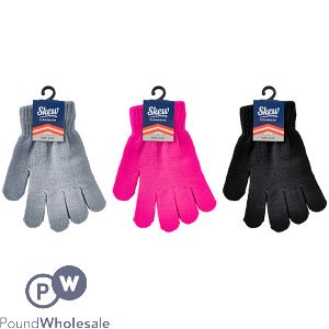 Skew Kids One Size Thermal Gloves Assorted Colours