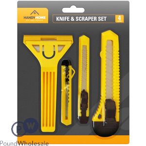 Handy Home Knife & Scraper Set 4pc