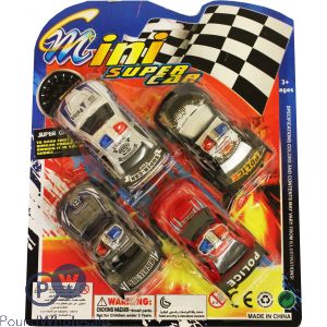 Police Squad Pullback Mini Super Cars (approx 25.5 X 20cm)