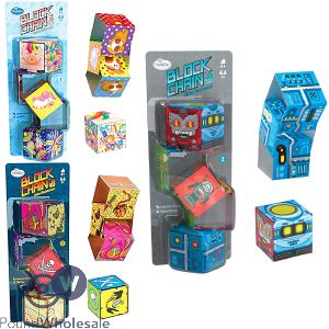 ThinkFun Block Chain Brainteaser Puzzle Set CDU Assorted