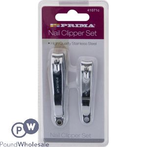 Prima Stainless Steel Nail Clipper Set 2 Pc