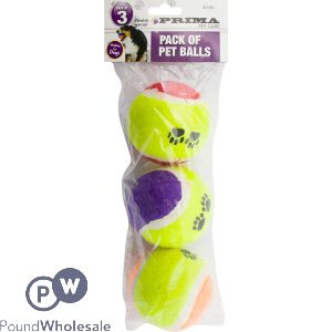 Prima Pet Tennis Balls 3 Pack