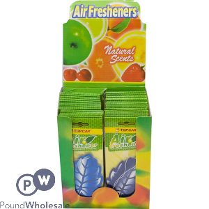 CAR AIR FRESHENERS LEAF ASSORTED CDU